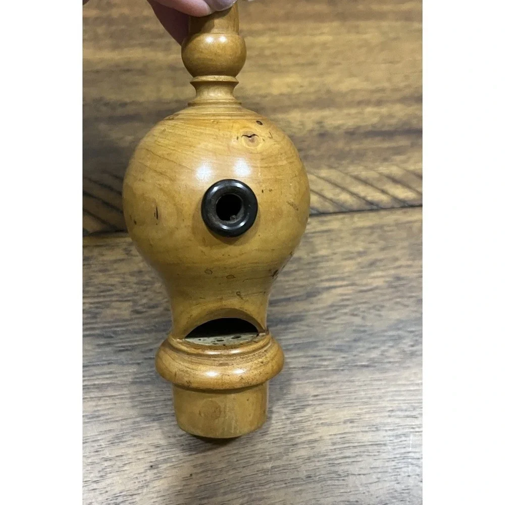 Turned Boxwood Bird‎ Call Song Whistle Lure Treen Antique